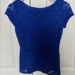 Banana Republic peplum top in blue